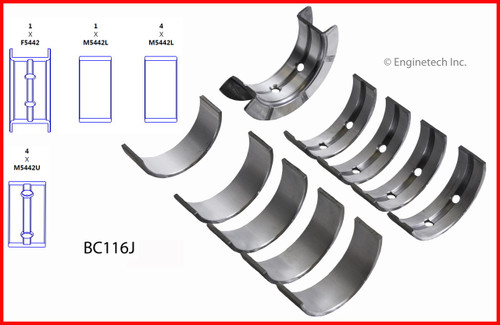 Crankshaft Main Bearing Set - 2004 Ford Focus 2.3L (BC116J.C27)