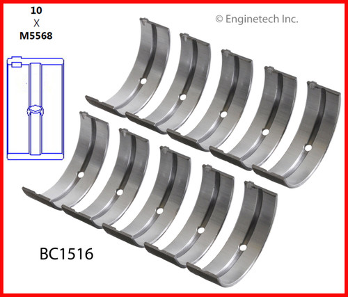 Crankshaft Main Bearing Set - 1991 Honda CRX 1.6L (BC1516.G69)