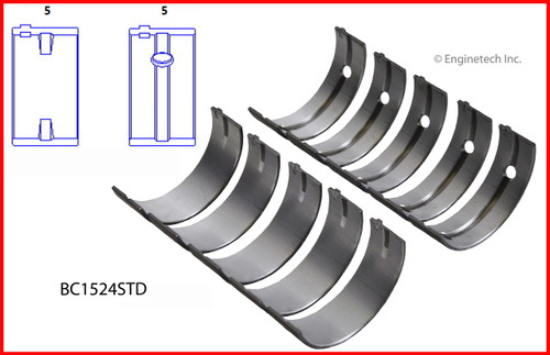 Crankshaft Main Bearing Set - 1999 Hyundai Sonata 2.4L (BC1524.C24)