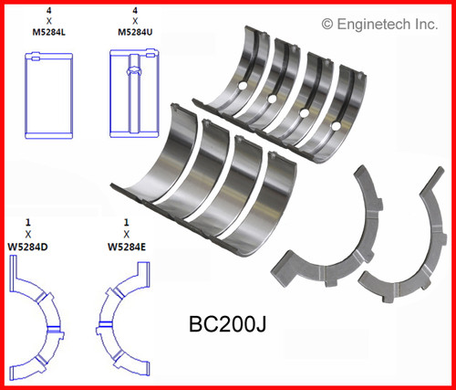 Crankshaft Main Bearing Set - 2002 Dodge Ram 1500 3.7L (BC200J.A3)