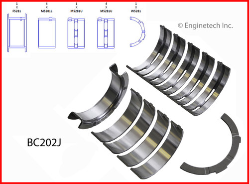 Crankshaft Main Bearing Set - 1998 Lincoln Town Car 4.6L (BC202J.G66)