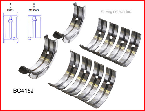 Crankshaft Main Bearing Set - 1987 Chevrolet Cavalier 2.0L (BC415J.B12)