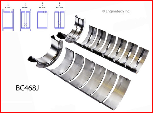 Crankshaft Main Bearing Set - 1991 Jeep Cherokee 4.0L (BC468J.A4)