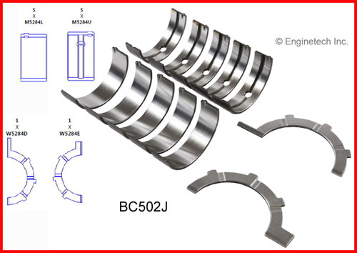 Crankshaft Main Bearing Set - 2012 Ram 1500 4.7L (BC502J.K188)
