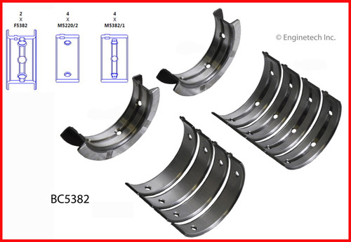 Crankshaft Main Bearing Set - 1998 Subaru Impreza 2.5L (BC5382.A3)