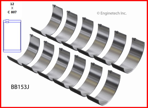 Connecting Rod Bearing Set - 1986 Chevrolet K20 4.8L (BB153J.L2372)