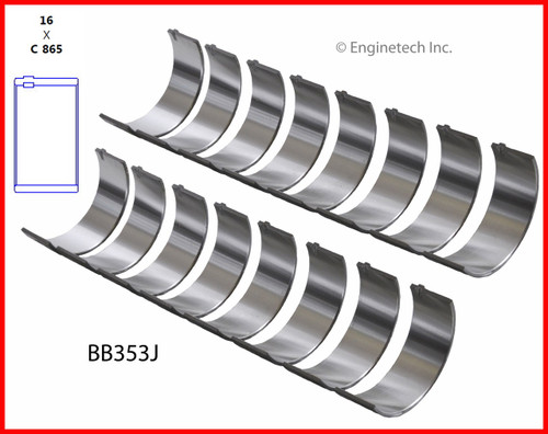 Connecting Rod Bearing Set - 2014 GMC Savana 4500 6.0L (BB353J.M12363)