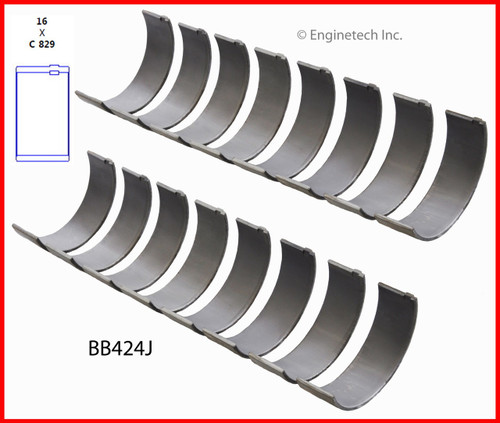 Connecting Rod Bearing Set - 1987 Ford E-350 Econoline 6.9L (BB424J.J92)