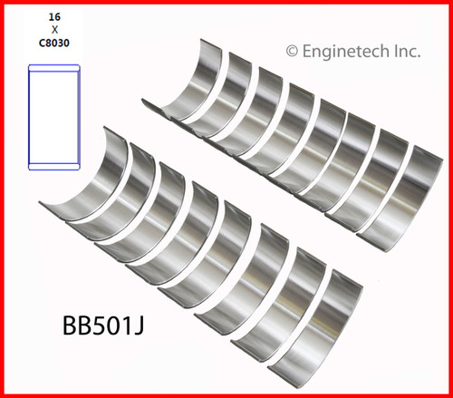 Connecting Rod Bearing Set - 2002 Dodge Ram 1500 4.7L (BB501J.D35)