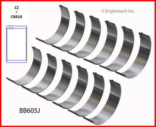 Connecting Rod Bearing Set - 1985 Buick Century 3.0L (BB605J.K530)