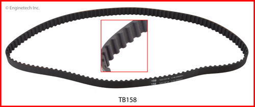 Timing Belt - 1987 Mitsubishi Tredia 1.8L (TB158.D33)