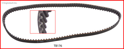 Timing Belt - 1987 Toyota Corolla 1.6L (TB176.A6)