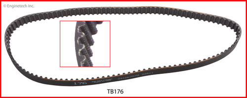 Timing Belt - 1992 Geo Prizm 1.6L (TB176.B17)