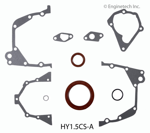 1993 Hyundai Scoupe 1.5L Engine Lower Gasket Set HY1.5CS-A -2