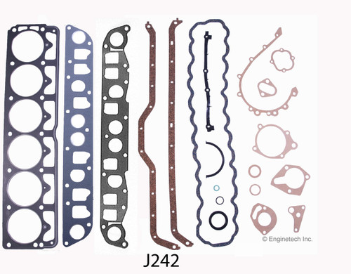 1988 Jeep Comanche 4.0L Engine Gasket Set J242 -5