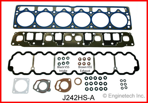 1997 Jeep Wrangler 4.0L Engine Cylinder Head Gasket Set J242HS-A -2