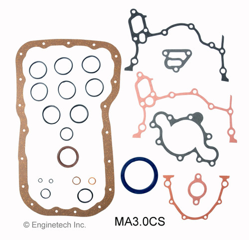 1989 Mazda 929 3.0L Engine Lower Gasket Set MA3.0CS -2