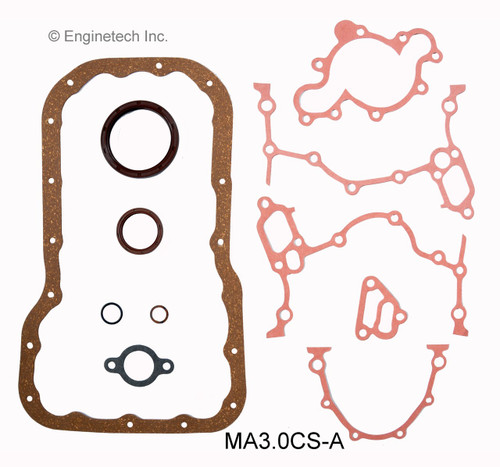 1992 Mazda 929 3.0L Engine Lower Gasket Set MA3.0CS-A -8