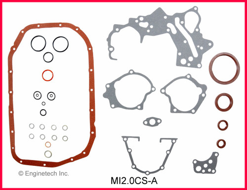 1993 Mitsubishi Eclipse 2.0L Engine Lower Gasket Set MI2.0CS-A -3
