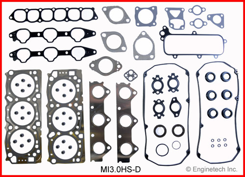 2000 Mitsubishi Eclipse 3.0L Engine Cylinder Head Gasket Set MI3.0HS-D -2