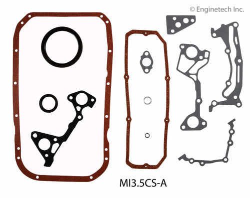 1991 Mitsubishi 3000GT 3.0L Engine Lower Gasket Set MI3.5CS-A -4