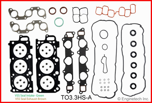 2006 Toyota Camry 3.3L Engine Cylinder Head Gasket Set TO3.3HS-A -16