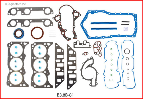 1991 Buick Reatta 3.8L Engine Gasket Set B3.8B-81 -3