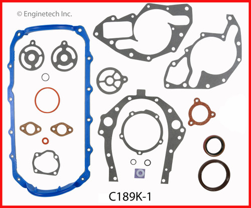 1989 Pontiac 6000 3.1L Engine Gasket Set C189K-1 -4