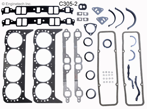1985 GMC C2500 Suburban 5.0L Engine Gasket Set C305-2 -206