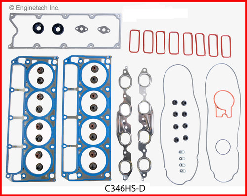 2004 Chevrolet Corvette 5.7L Engine Cylinder Head Gasket Set C346HS-D -6