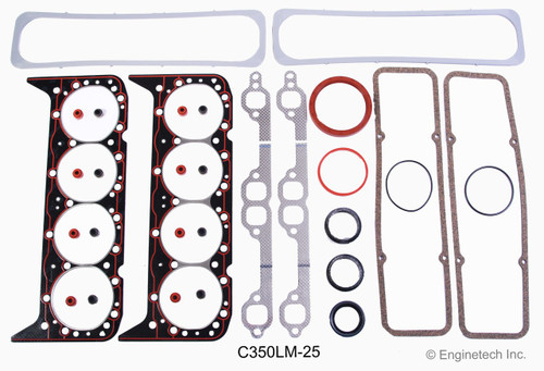 1986 Chevrolet P20 5.7L Engine Gasket Set C350LM-25 -21