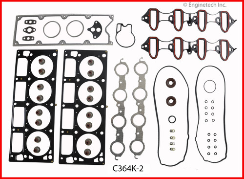 2001 GMC Sierra 3500 6.0L Engine Gasket Set C364K-2 -10