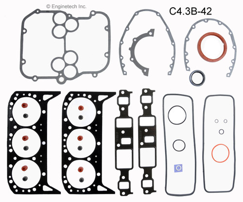 1995 Chevrolet G10 4.3L Engine Gasket Set C4.3B-42 -34