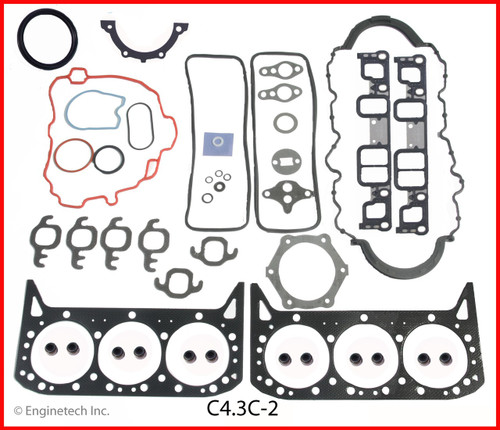 1996 GMC Savana 2500 4.3L Engine Gasket Set C4.3C-2 -6