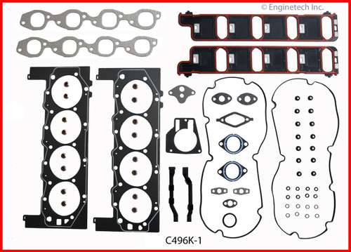 2002 Chevrolet C3500HD 8.1L Engine Gasket Set C496K-1 -12