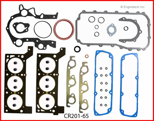 1990 Plymouth Grand Voyager 3.3L Engine Gasket Set CR201-65 -7