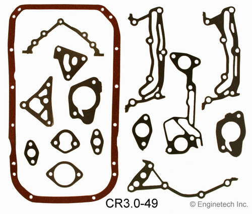 1987 Dodge Caravan 3.0L Engine Gasket Set CR3.0-49 -1