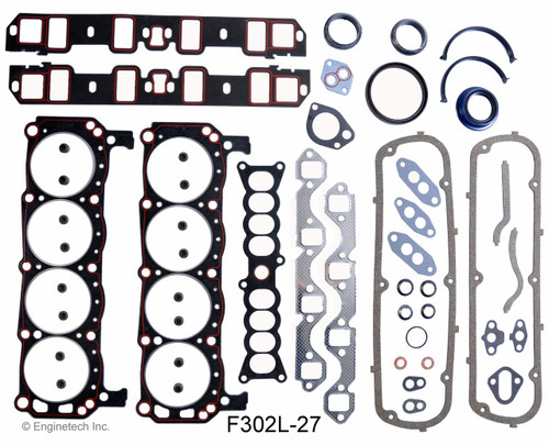 1985 Ford E-150 Econoline Club Wagon 5.0L Engine Gasket Set F302L-27 -5