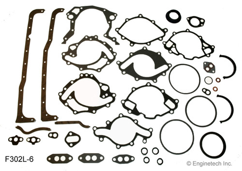 1990 Ford E-150 Econoline Club Wagon 5.0L Engine Gasket Set F302L-6 -72