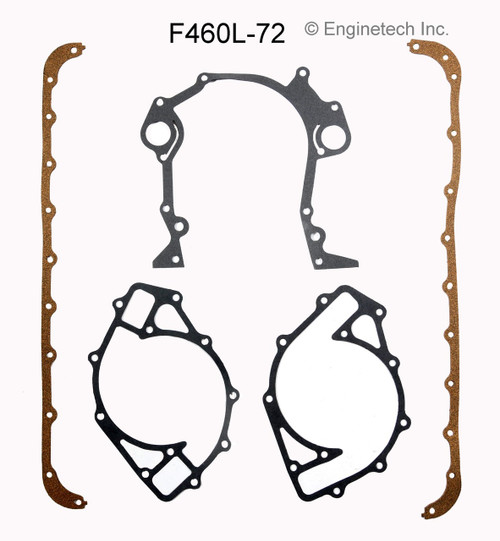 1985 Ford E-350 Econoline Club Wagon 7.5L Engine Gasket Set F460L-72 -2