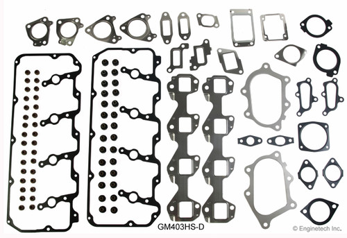 2004 Chevrolet C5500 Kodiak 6.6L Engine Cylinder Head Gasket Set GM403HS-D -6