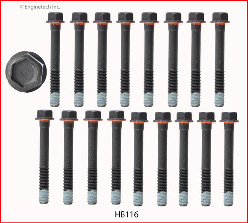 Cylinder Head Bolt Set - 2002 Hummer H1 6.5L (HB116.K666)