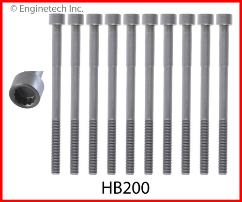 Cylinder Head Bolt Set - 2006 Pontiac Vibe 1.8L (HB200.C26)