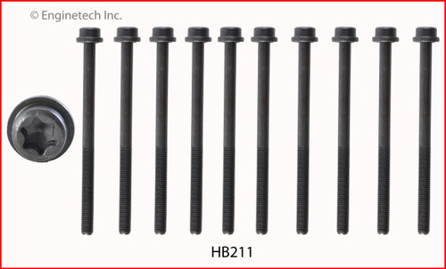 Cylinder Head Bolt Set - 2002 Mazda B2300 2.3L (HB211.A4)