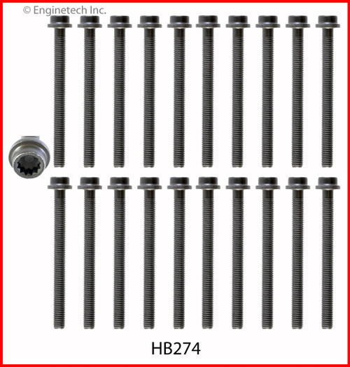 Cylinder Head Bolt Set - 2006 Audi A3 Quattro 3.2L (HB274.A8)