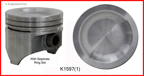 Piston and Ring Kit - 1989 Ford F-150 4.9L (K1597(1).K287)