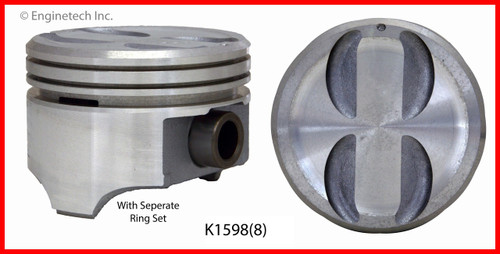 Piston and Ring Kit - 1987 GMC Caballero 5.0L (K1598(8).H72)