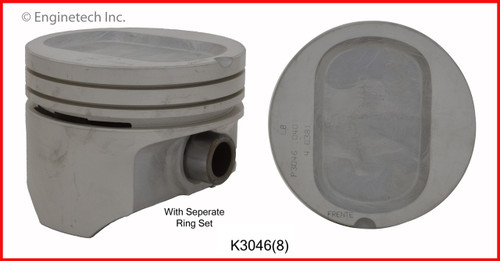 Piston and Ring Kit - 1993 Ford E-150 Econoline 5.8L (K3046(8).C24)