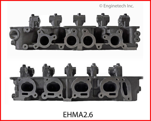 Cylinder Head - 1993 Mazda MPV 2.6L Engine - EHMA2.6ZE9