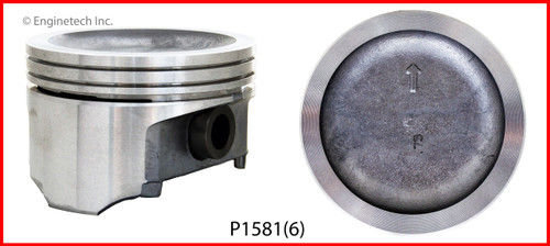 Piston Set - 1989 Buick Riviera 3.8L Engine - P1581(6)ZE27